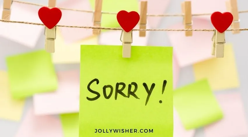 Sorry Text